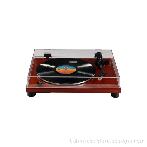 VOXOA T70 Belt-Drive Turntable with High End 3 Speed Wood Turntable